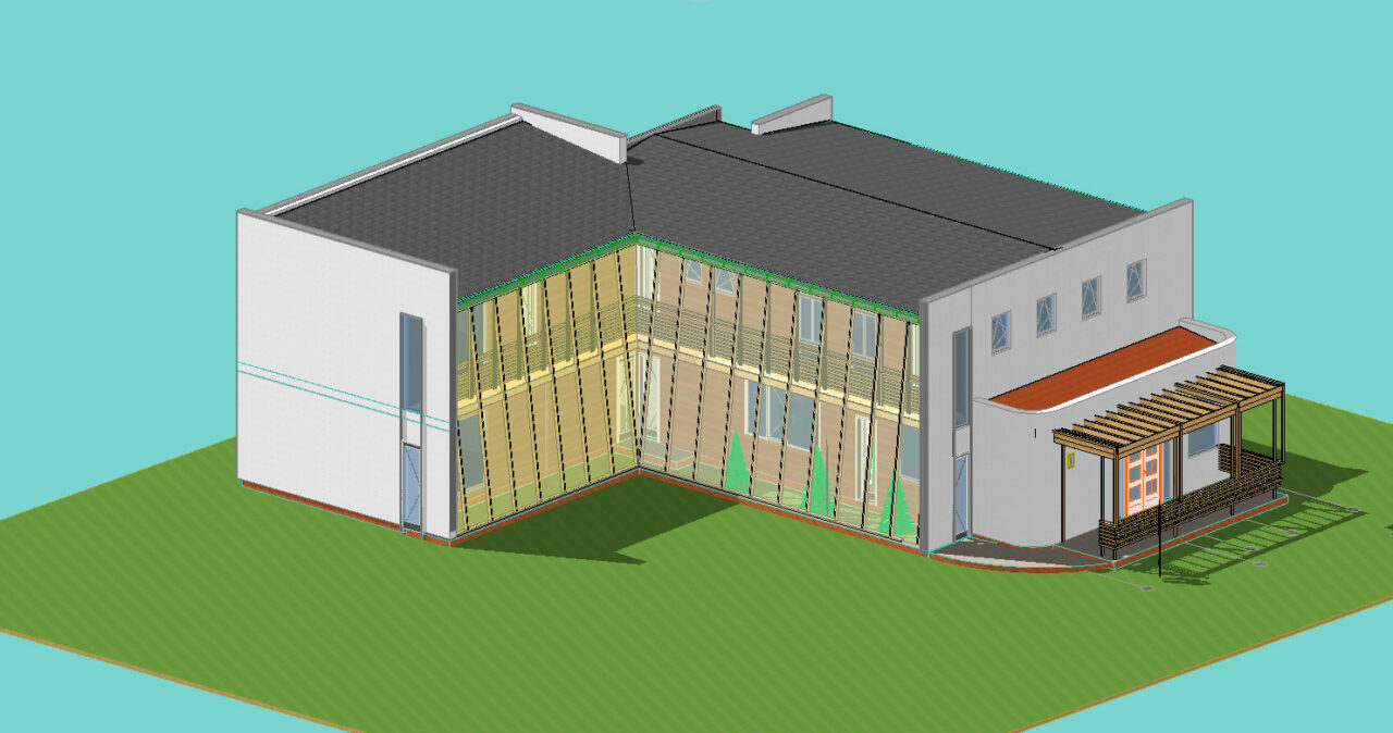 3D модель 3D модель здания медицинского центра