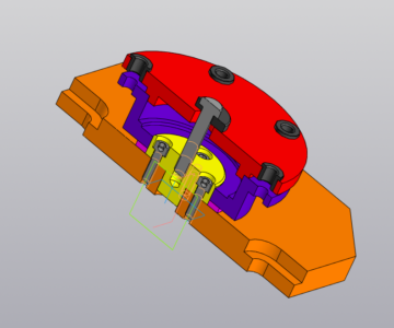 3D модель Разработка приспособления для сверления" (стакан гидроцилиндра)