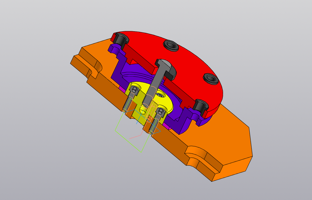 3D модель Разработка приспособления для сверления" (стакан гидроцилиндра)