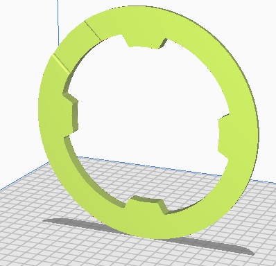 3D модель Защита передней звездочки на велосипед шатуны под квадрат