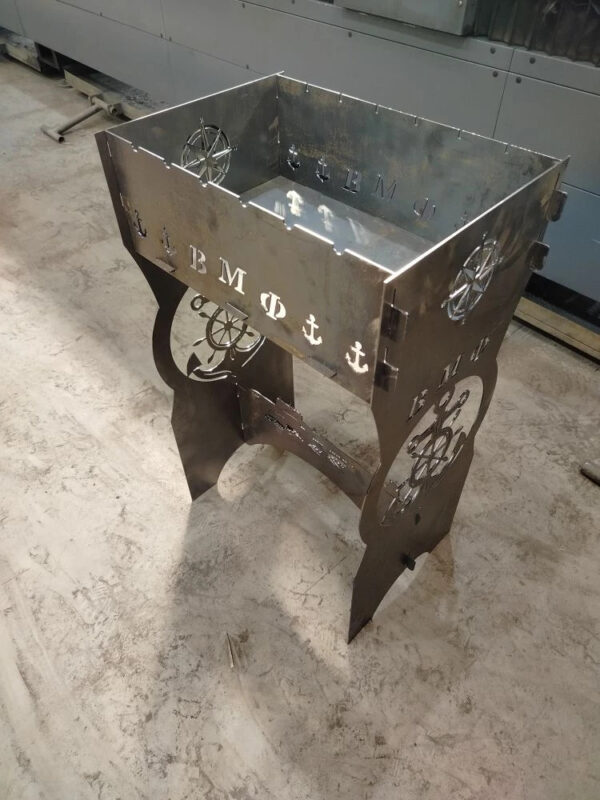 Чертеж Мангал ВМФ 460х330х800мм