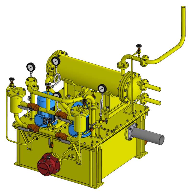 3D модель Маслоустановка для насосных агрегатов ПЭН с двигателями мощностью 1250…6300 кВт