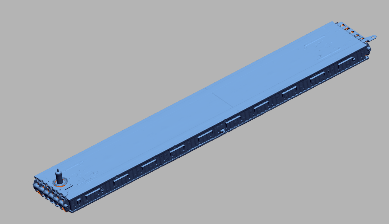 3D модель Tesla Model 3 Блок АКБ 23 секции. Габаритный скан (не обработанный)