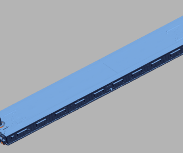 3D модель Tesla Model 3 Блок АКБ 23 секции. Габаритный скан (не обработанный)