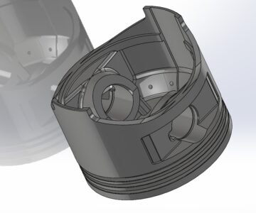 3D модель Поршень двигателя LIFAN 188F