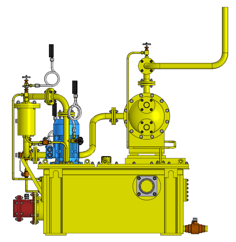 3D модель Маслоустановка для насосных агрегатов ПЭН с двигателями мощностью 1250…6300 кВт