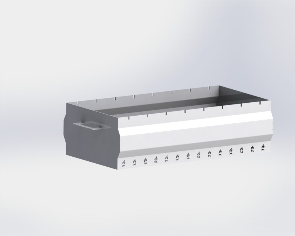 Чертеж Мангал 600х300х170 мм