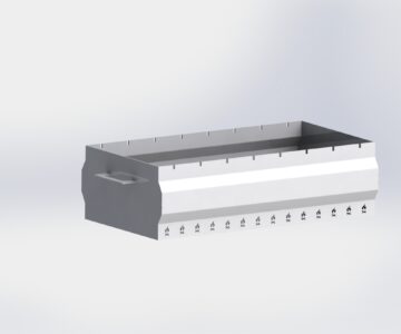 Чертеж Мангал 600х300х170 мм