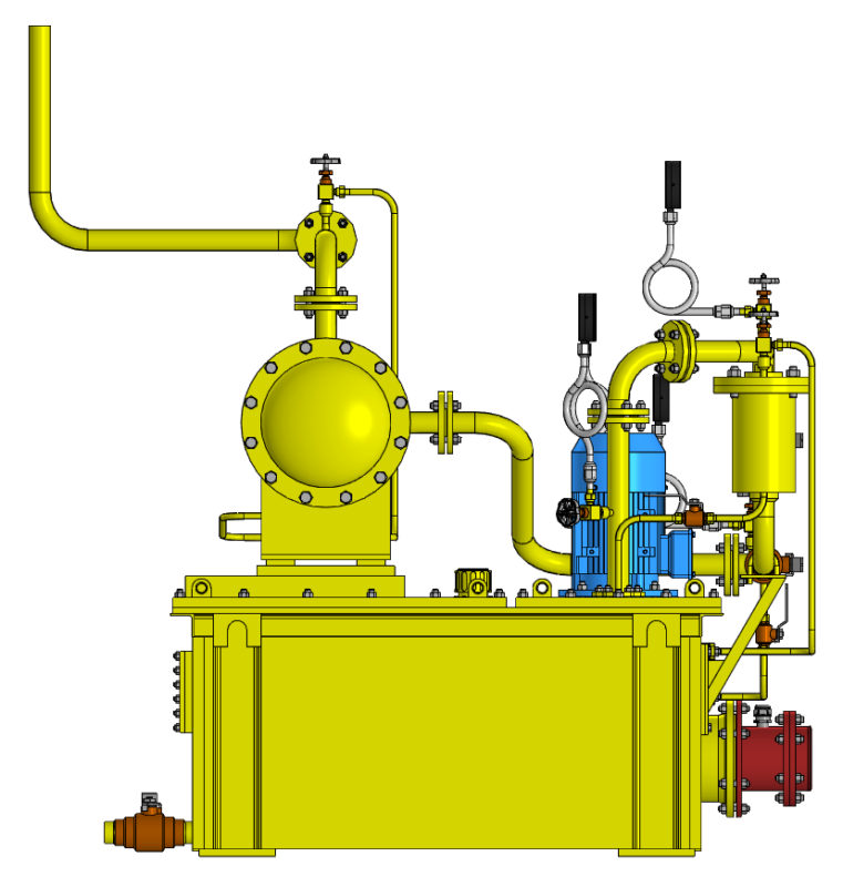 3D модель Маслоустановка для насосных агрегатов ПЭН с двигателями мощностью 1250…6300 кВт