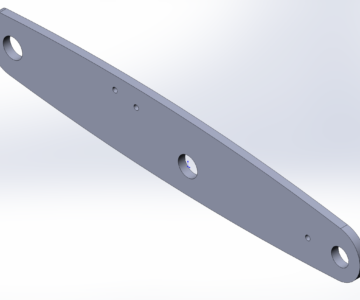 3D модель Серьга передней стрелы CAT 428 (Большая)