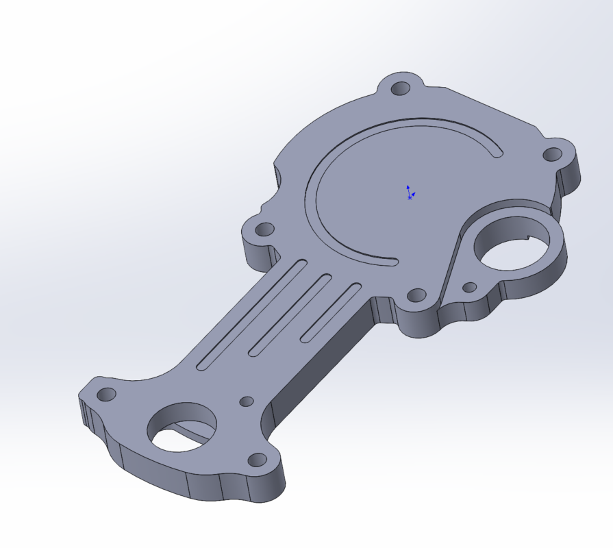 3D модель Заглушка охлаждения ротора электромотора Tesla Model S