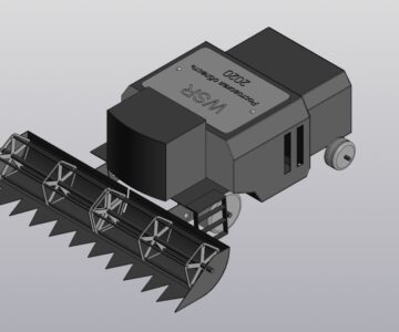 3D модель Игрушка комбайн в сборе
