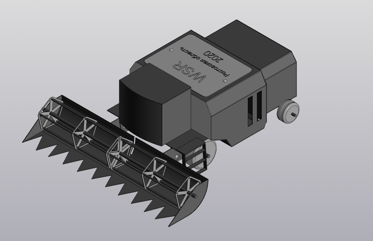 3D модель Игрушка комбайн в сборе