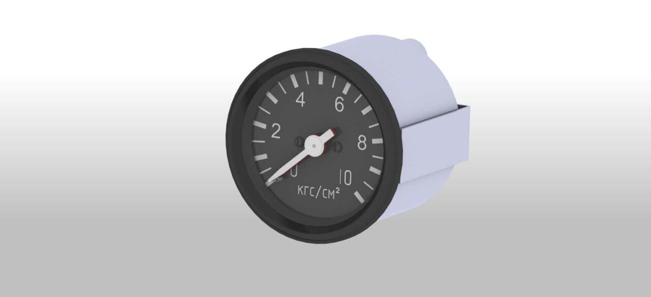 3D модель Манометр двухстрелочный 1901.3830