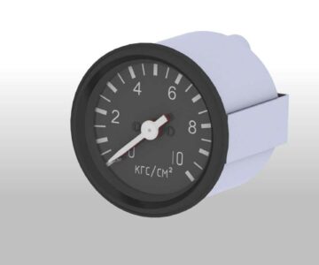 3D модель Манометр двухстрелочный 1901.3830