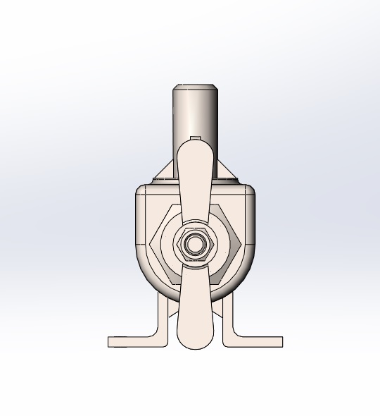 3D модель Модель крана углового КУ00.10.000