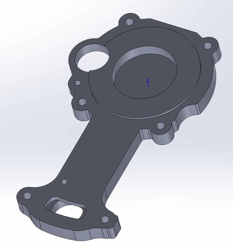 3D модель Заглушка охлаждения ротора электромотора Tesla Model S