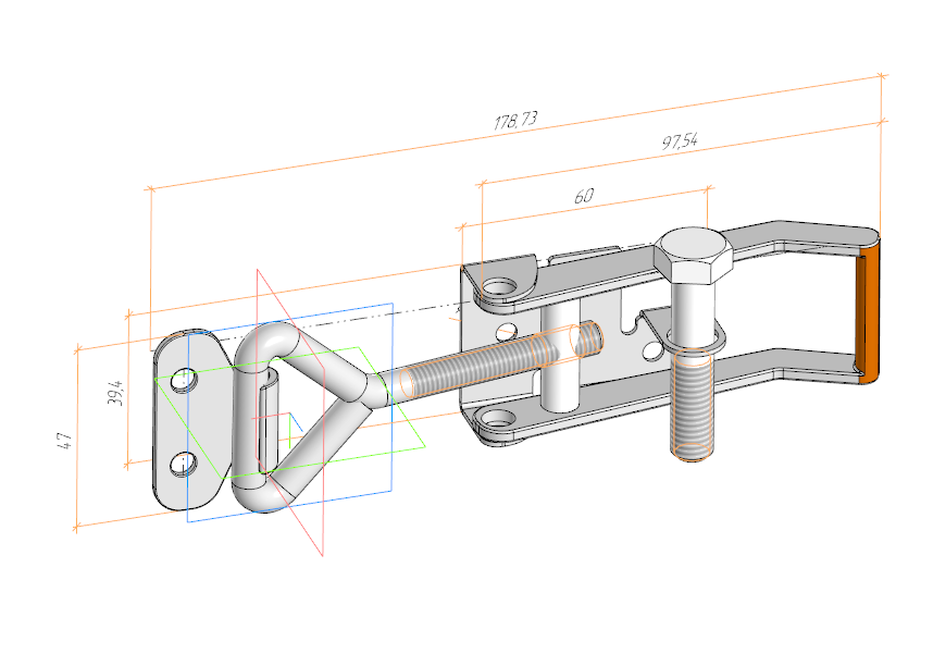 3D модель Эксцентриковый замок MFK-TORG - J1104