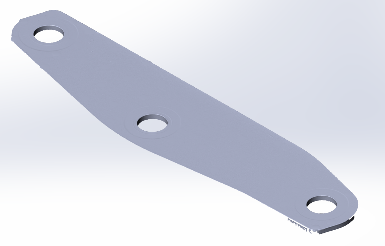 3D модель Серьга передней стрелы CAT 428 (Малая)