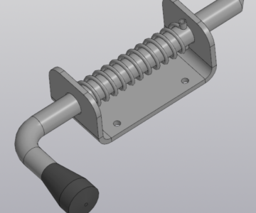 3D модель Засов бортовая пружинная Р146