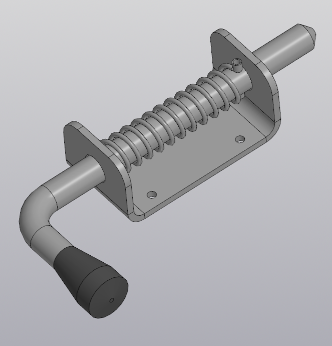 3D модель Засов бортовая пружинная Р146