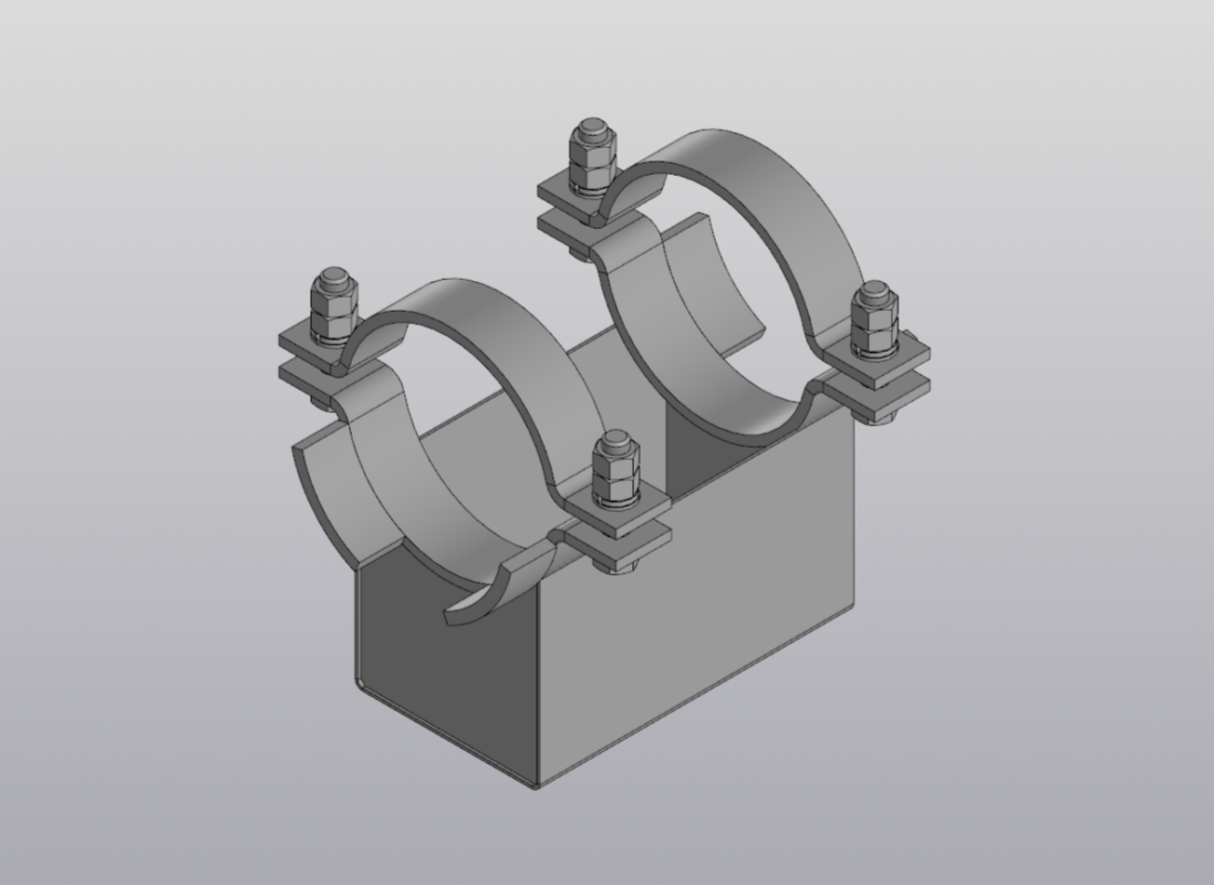 3D модель Опора КХ 219-А12 ОСТ 36-146-88