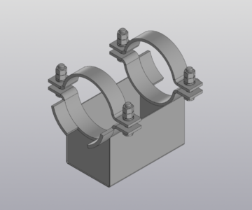 3D модель Опора КХ 219-А12 ОСТ 36-146-88