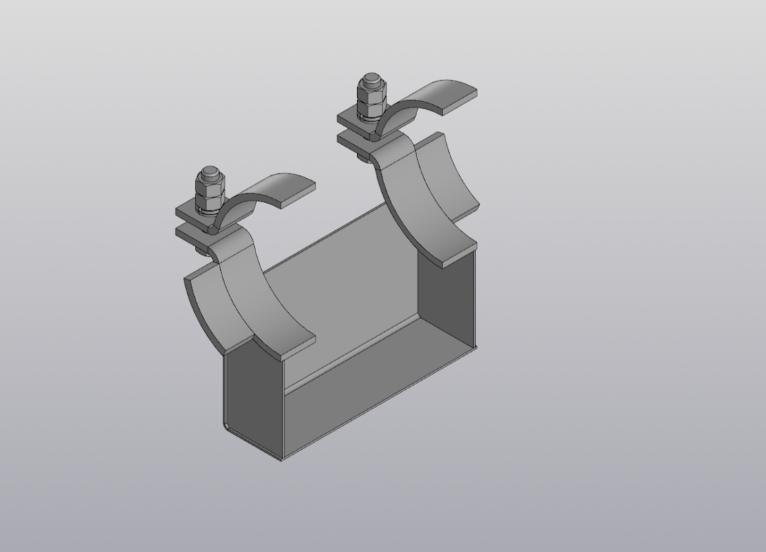 3D модель Опора КХ 219-А12 ОСТ 36-146-88
