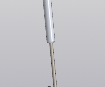 3D модель Газовая пружина для дверцы шкафа 60N.