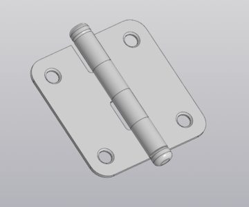 3D модель Петля накладная ПН5 - два вариант -40; -60.