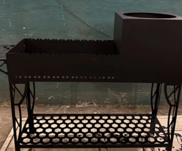 Чертеж Мангал 950х350х895 мм