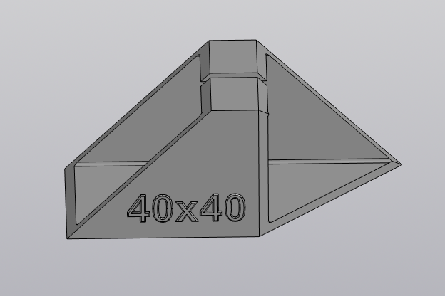 Чертеж Шаблон для разметки профильной трубы 40х40