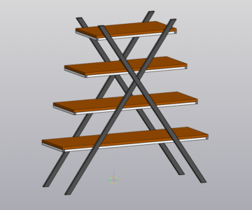 3D модель Полка [Х] в стиле LOFT