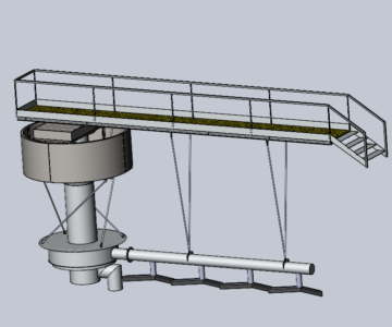 3D модель 16 метровый илосос радиальный