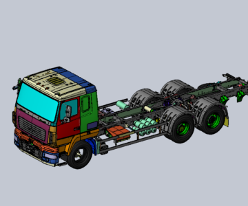 3D модель Габаритная модель МАЗ 6312С5