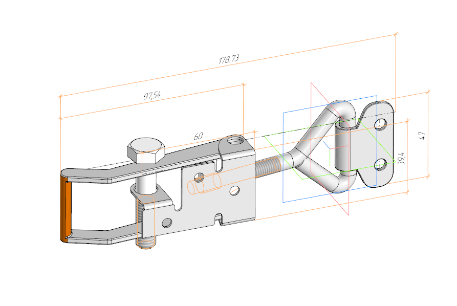 3D модель Эксцентриковый замок MFK-TORG - J1104