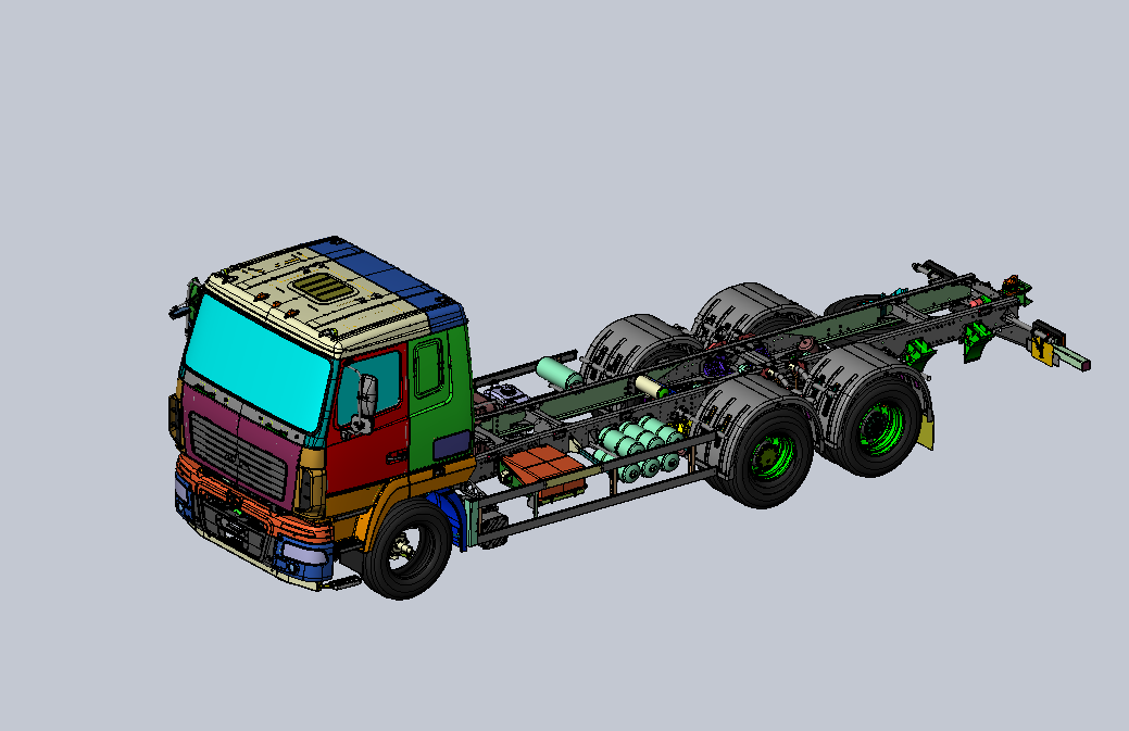 3D модель Габаритная модель МАЗ 6312С5