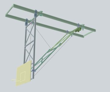 3D модель Баскетбольная ферма потолочная складная
