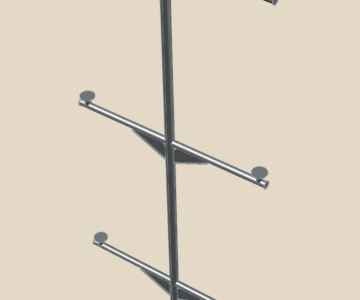 3D модель Мачта корабельная
