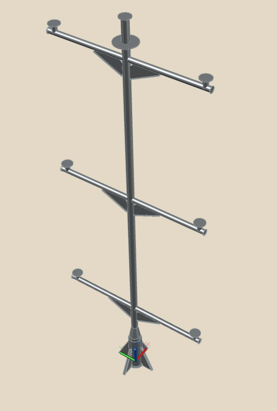 3D модель Мачта корабельная