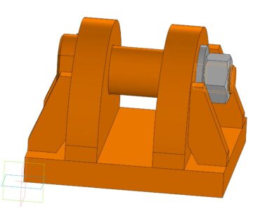 Чертеж Серьга сдвоенная грузоподъёмная