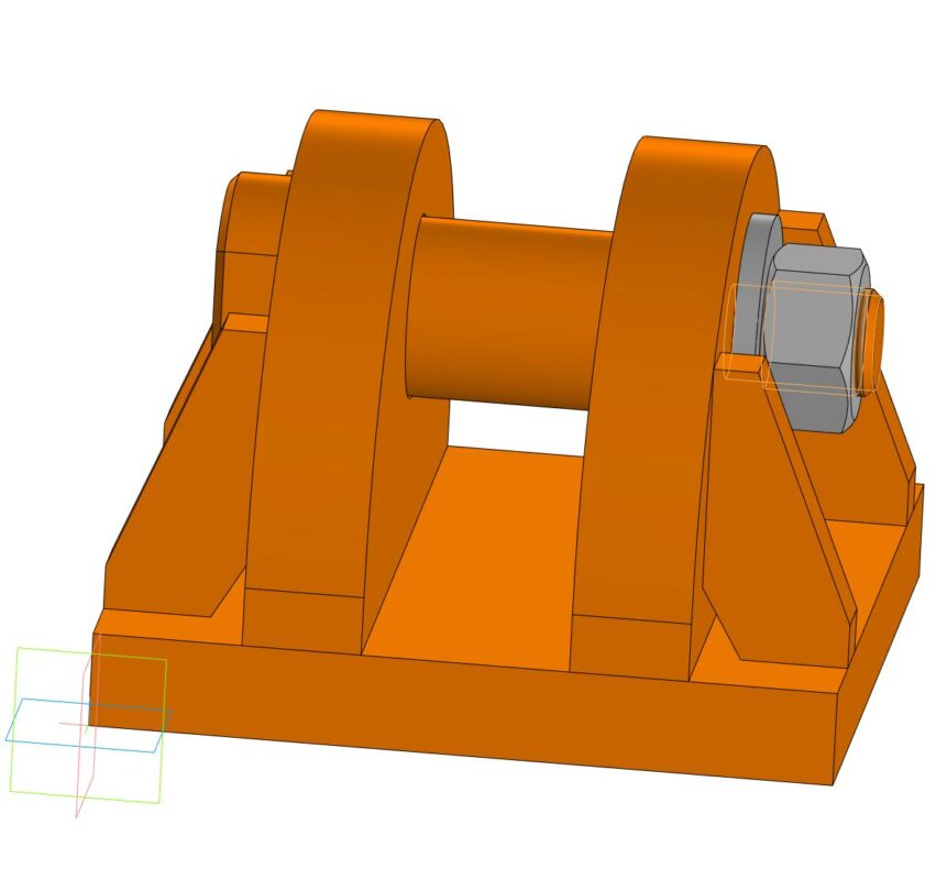 Чертеж Серьга сдвоенная грузоподъёмная