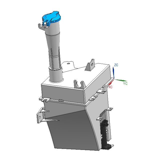 3D модель Бачок омывателя Geely Coolray (BelGee X50) в сборе с насосом