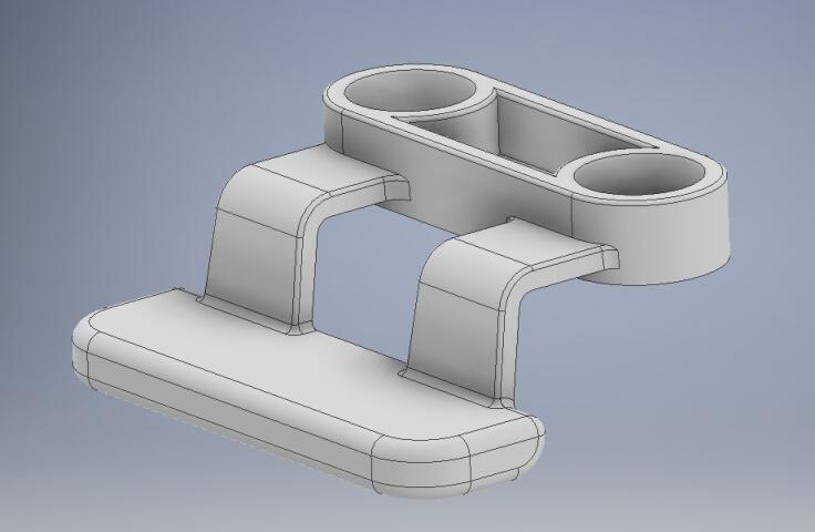 Чертеж Фиксатор подлокотника Mazda 3 BK (GJ6A-64-45Y-02)