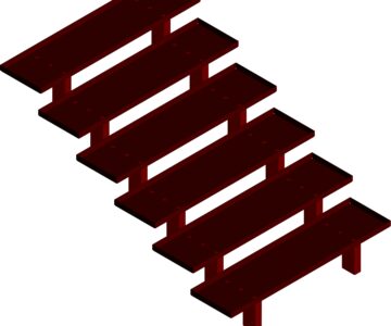 3D модель 3Д модель лестницы  1750х1200х900