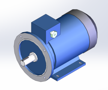 3D модель Электродвигатель АИС 132МВ2 11кВт