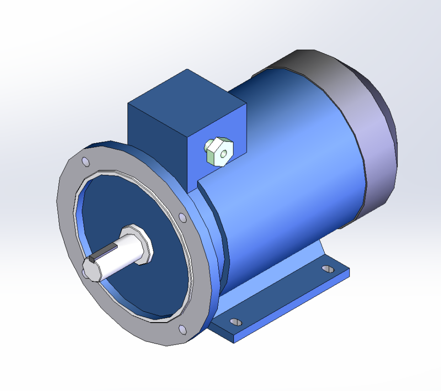 3D модель Электродвигатель АИС 132МВ2 11кВт