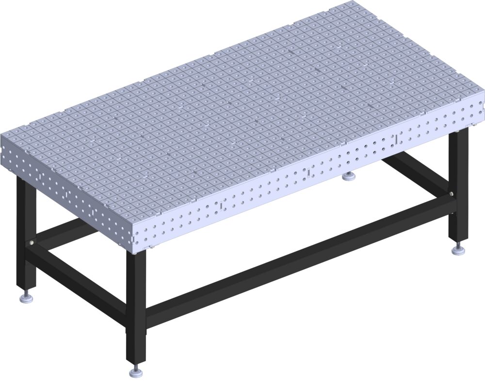 3D модель Сварочный стол в сборе 1000х2000