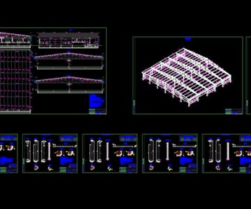 Чертеж Ангар 35х32