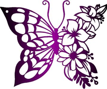 Чертеж Бабочка для лазерной резки.